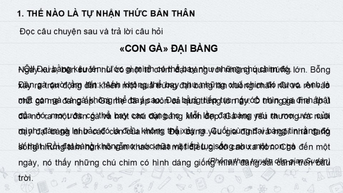 Giáo án PPT Công dân 6 kết nối Bài 6: Tự nhận thức bản thân