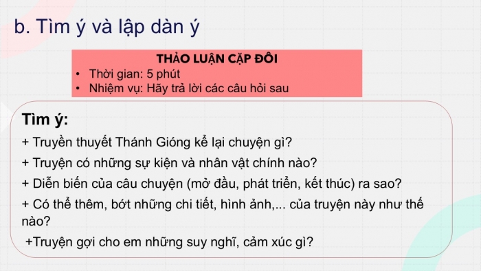 Giáo án PPT Ngữ văn 6 cánh diều Bài 1: Viết bài văn kể lại một truyện truyền thuyết hoặc cổ tích