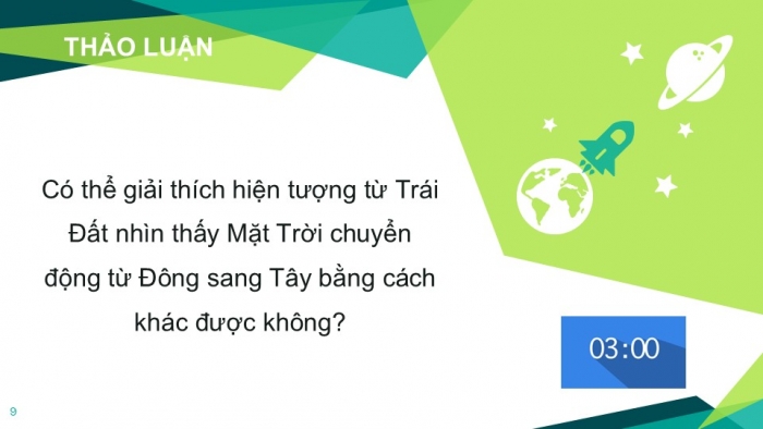 Giáo án PPT KHTN 6 kết nối Bài 52: Chuyển động nhìn thấy của Mặt Trời. Thiên thể