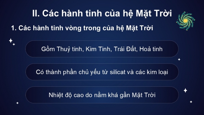 Giáo án PPT KHTN 6 kết nối Bài 54: Hệ Mặt Trời