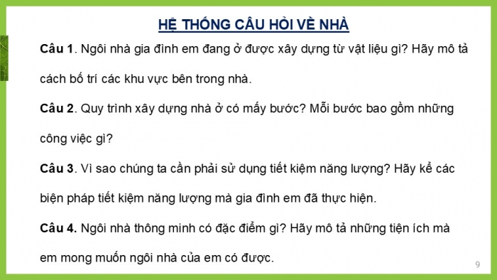 Giáo án PPT Công nghệ 6 chân trời Ôn tập Chương 1