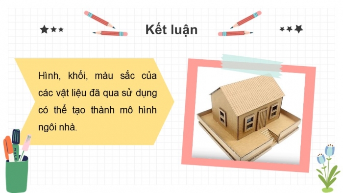 Giáo án PPT Mĩ thuật 6 chân trời Bài 2: Mô hình ngôi nhà 3D