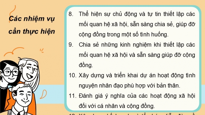 Giáo án điện tử Hoạt động trải nghiệm 12 chân trời bản 1 Chủ đề 6: Tham gia xây dựng và phát triển cộng đồng (P1)