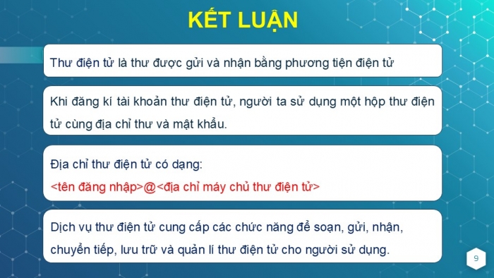 Giáo án PPT Tin học 6 kết nối Bài 8: Thư điện tử