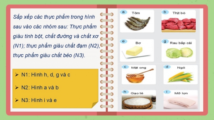 Giáo án PPT Công nghệ 6 kết nối Bài 4: Thực phẩm và dinh dưỡng