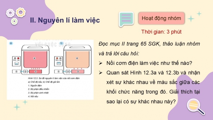 Giáo án PPT Công nghệ 6 kết nối Bài 12: Nồi cơm điện