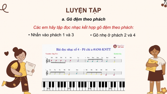 Giáo án PPT Âm nhạc 6 kết nối Tiết 24: Giới thiệu cung và nửa cung, Bài đọc nhạc số 4, Ôn tập Chỉ có một trên đời