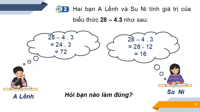 Giáo án PPT Toán 6 cánh diều Bài 6: Thứ tự thực hiện các phép tính