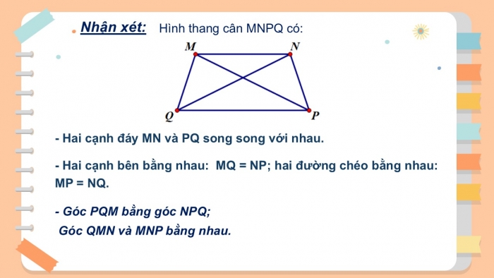 Giáo án PPT Toán 6 cánh diều Bài 4: Hình thang cân