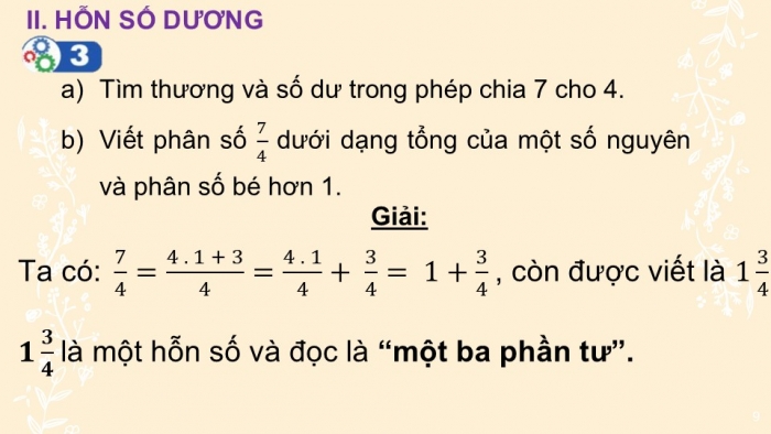 Giáo án PPT Toán 6 cánh diều Bài 2: So sánh các phân số. Hỗn số dương