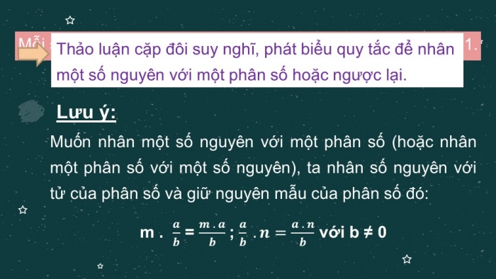 Giáo án PPT Toán 6 cánh diều Bài 4: Phép nhân, phép chia phân số