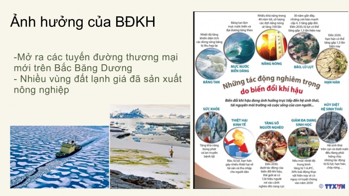 Giáo án PPT Địa lí 6 chân trời Bài 14: Biến đổi khí hậu và ứng phó với biến đổi khí hậu