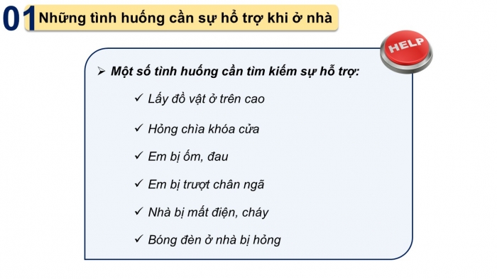 Giáo án PPT Đạo đức 2 kết nối Bài 11: Tìm kiếm sự hỗ trợ khi ở nhà