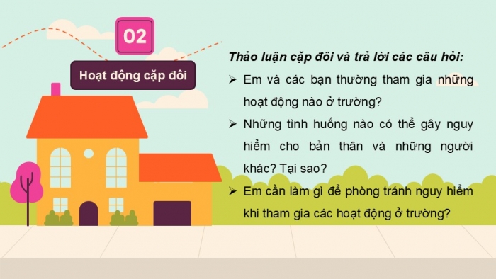 Giáo án PPT Tự nhiên và Xã hội 2 kết nối Bài 8: An toàn khi ở trường