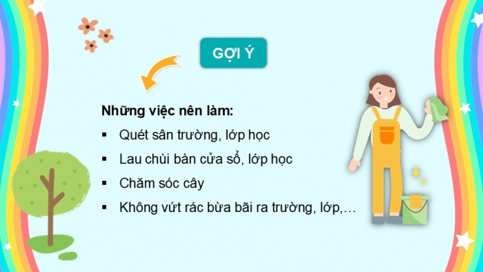 Giáo án PPT Tự nhiên và Xã hội 2 kết nối Bài 9: Giữ vệ sinh trường học