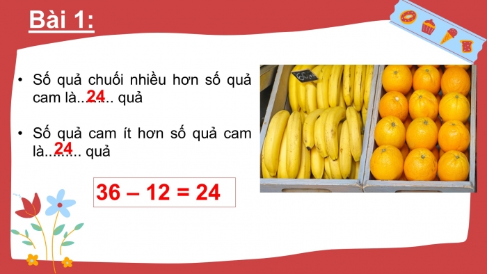 Giáo án PPT Toán 2 chân trời bài Nhiều hơn hay ít hơn bao nhiêu