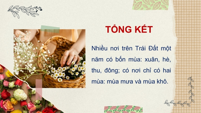 Giáo án PPT Tự nhiên và Xã hội 2 kết nối Bài 28: Các mùa trong năm