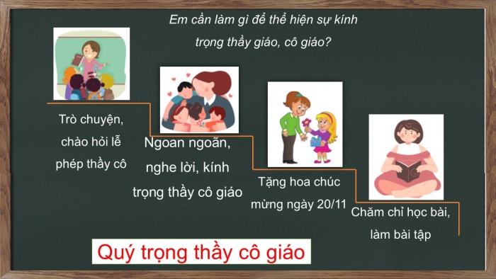 Giáo án PPT Đạo đức 2 cánh diều Bài 2: Kính trọng thầy cô giáo