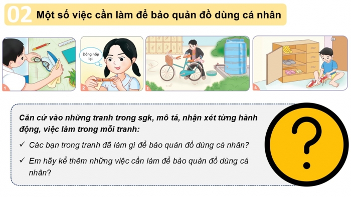 Giáo án PPT Đạo đức 2 cánh diều Bài 8: Bảo quản đồ dùng cá nhân