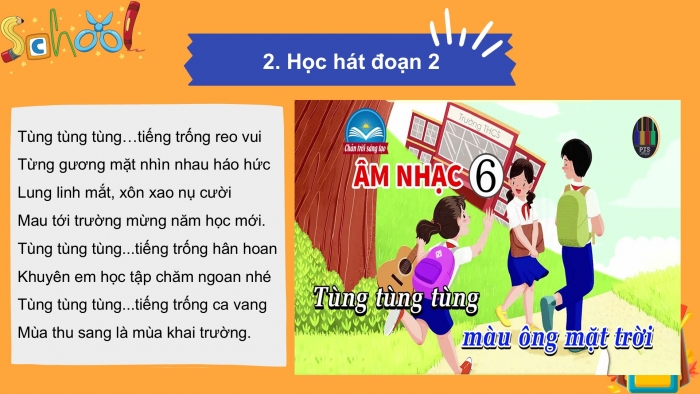 Giáo án PPT Âm nhạc 6 chân trời Tiết 1: Bài hát Mùa khai trường, Nhạc cụ thể hiện tiết tấu Bài thực hành số 1