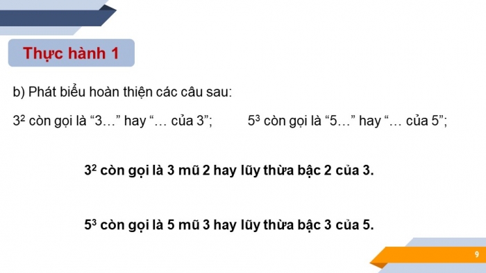 Giáo án PPT Toán 6 chân trời Bài 4: Luỹ thừa với số mũ tự nhiên