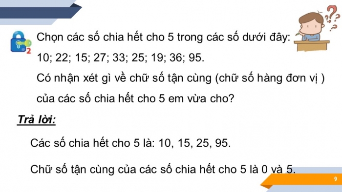 Giáo án PPT Toán 6 chân trời Bài 7: Dấu hiệu chia hết cho 2, cho 5