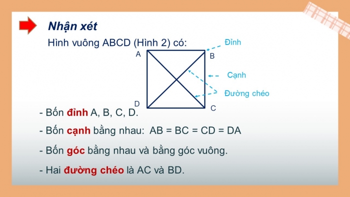 Giáo án PPT Toán 6 chân trời Bài 1: Hình vuông – Tam giác đều – Lục giác đều