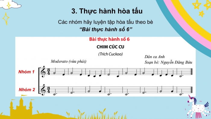 Giáo án PPT Âm nhạc 6 chân trời Tiết 32: Sáo recorder và Kèn phím Bài thực hành số 6