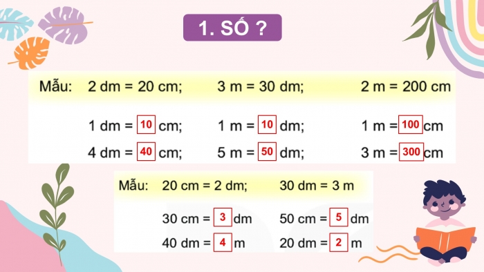 Giáo án PPT Toán 2 kết nối Bài 55: Đề-xi-mét. Mét. Ki-lô-mét