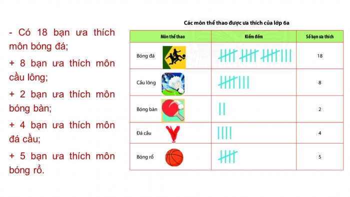 Giáo án PPT Toán 6 chân trời Bài 1: Thu thập và phân loại dữ liệu