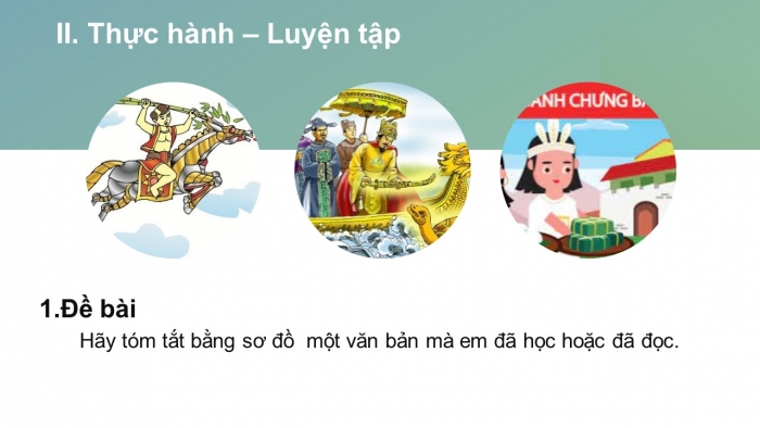 Giáo án PPT Ngữ văn 6 chân trời Bài 1: Tóm tắt nội dung chính của một văn bản bằng sơ đồ