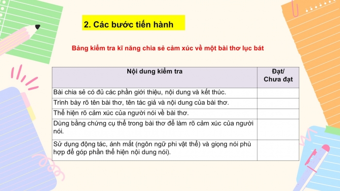 Giáo án PPT Ngữ văn 6 chân trời Bài 3: Trình bày cảm xúc về một bài thơ lục bát