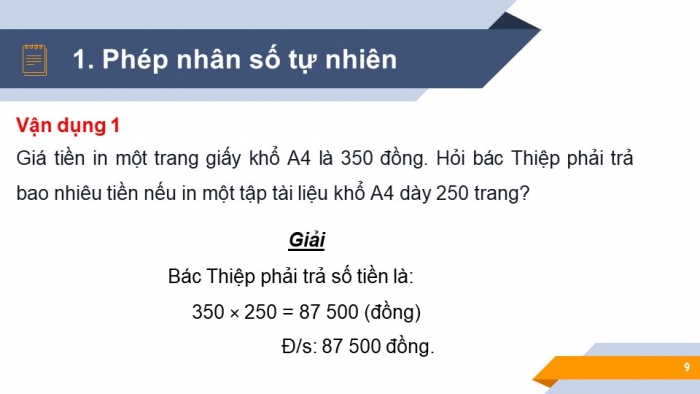 Giáo án PPT Toán 6 kết nối Bài 5: Phép nhân và phép chia số tự nhiên