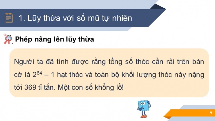 Giáo án PPT Toán 6 kết nối Bài 6: Luỹ thừa với số mũ tự nhiên