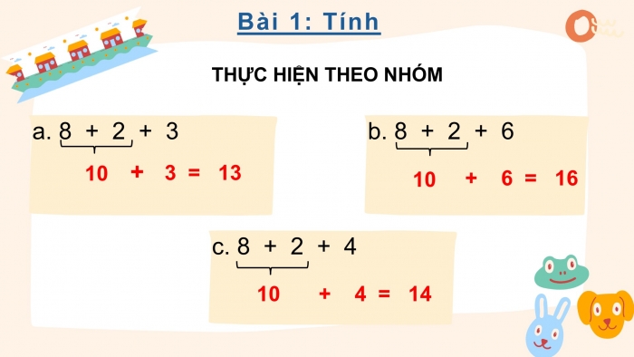 Giáo án PPT Toán 2 chân trời bài: 8 cộng với một số