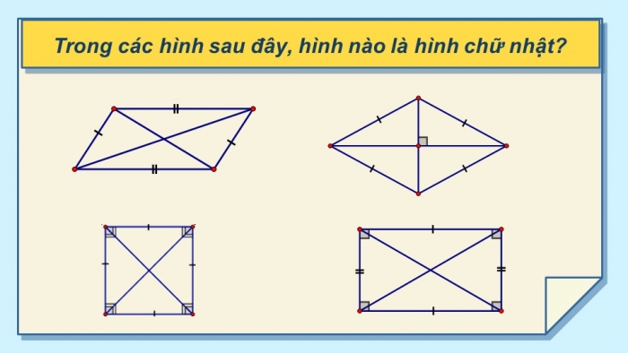 Giáo án PPT Toán 6 kết nối Bài 19: Hình chữ nhật. Hình thoi. Hình bình hành. Hình thang cân