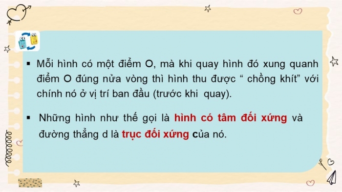 Giáo án PPT Toán 6 kết nối Bài 22: Hình có tâm đối xứng