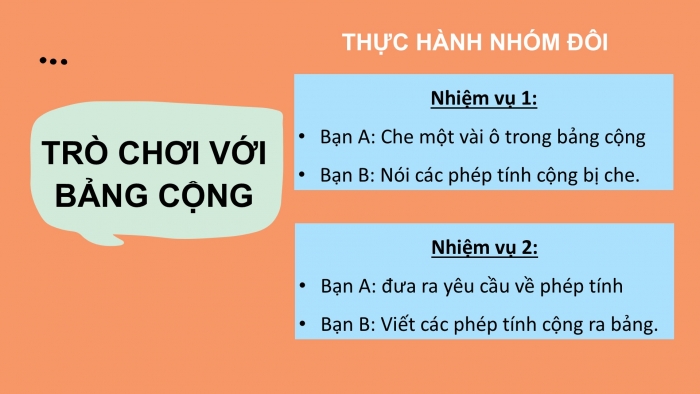 Giáo án PPT Toán 2 chân trời bài Bảng cộng