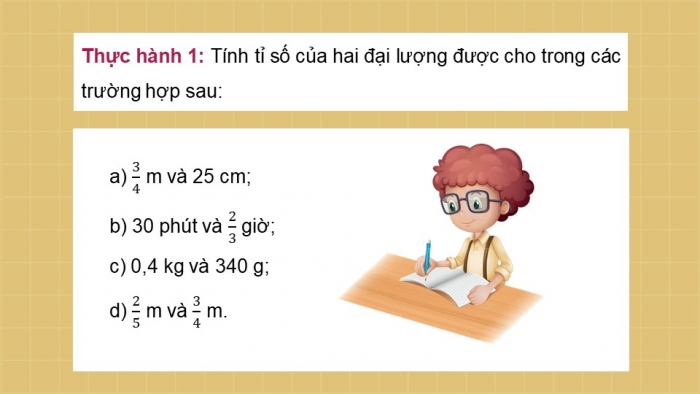 Giáo án PPT Toán 6 chân trời Bài 4: Tỉ số và tỉ số phần trăm