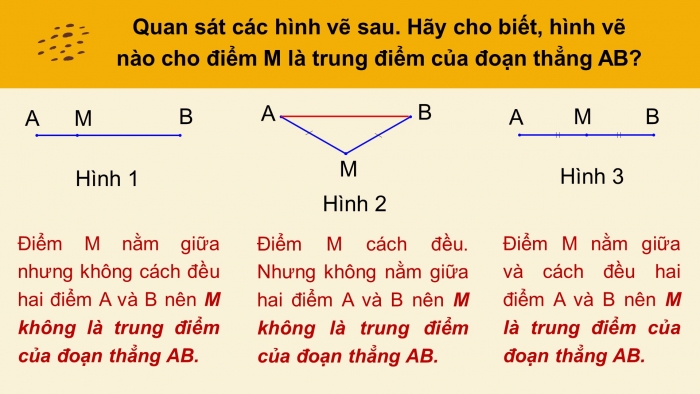 Giáo án PPT Toán 6 chân trời Bài 5: Trung điểm của đoạn thẳng