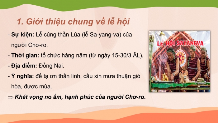 Giáo án PPT Ngữ văn 6 chân trời Bài 10: Lễ cúng Thần Lúa của người Chơ-ro