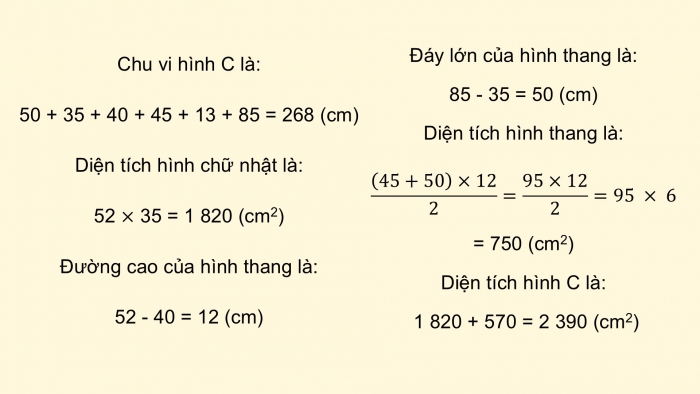 Giáo án điện tử Toán 5 cánh diều Bài 67: Luyện tập chung