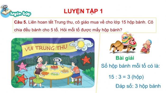 Giáo án PPT Toán 2 kết nối Bài 71: Ôn tập phép nhân, phép chia