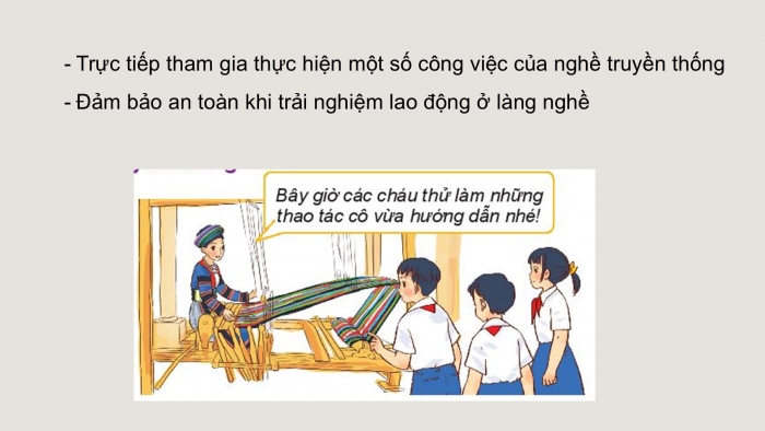 Giáo án PPT HĐTN 6 kết nối Tuần 31: Trải nghiệm nghề truyền thống