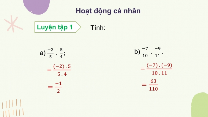 Giáo án PPT Toán 6 kết nối Bài 26: Phép nhân và phép chia phân số