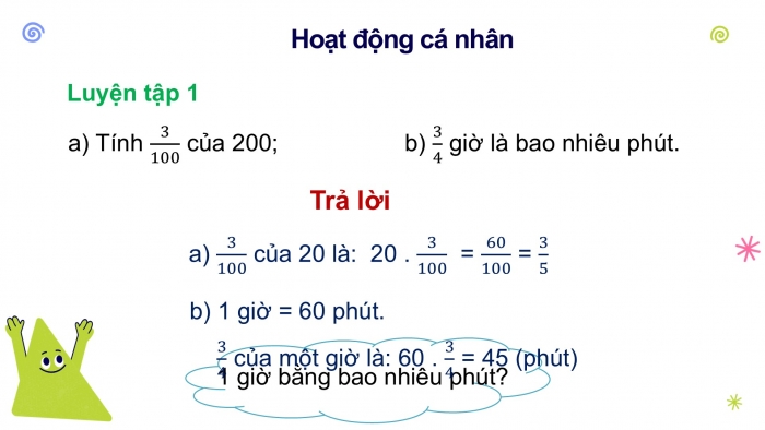 Giáo án PPT Toán 6 kết nối Bài 27: Hai bài toán về phân số