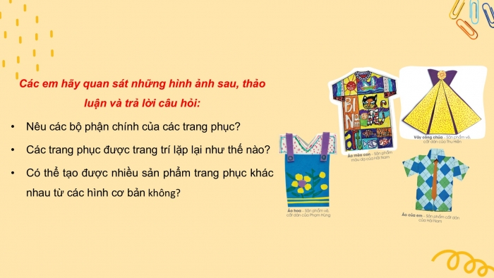 Giáo án PPT Mĩ thuật 2 cánh diều Bài 15: Trang phục em yêu thích