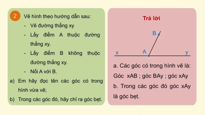 Giáo án PPT Toán 6 kết nối Bài 36: Góc