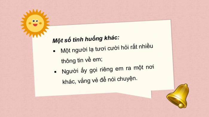 Giáo án PPT HĐTN 2 kết nối Tuần 24: Phòng tránh bị bắt cóc