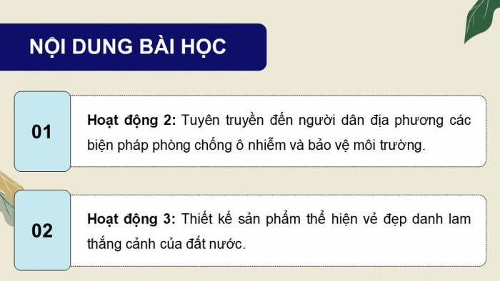 Giáo án điện tử Hoạt động trải nghiệm 9 chân trời bản 2 Chủ đề 6 Tuần 24